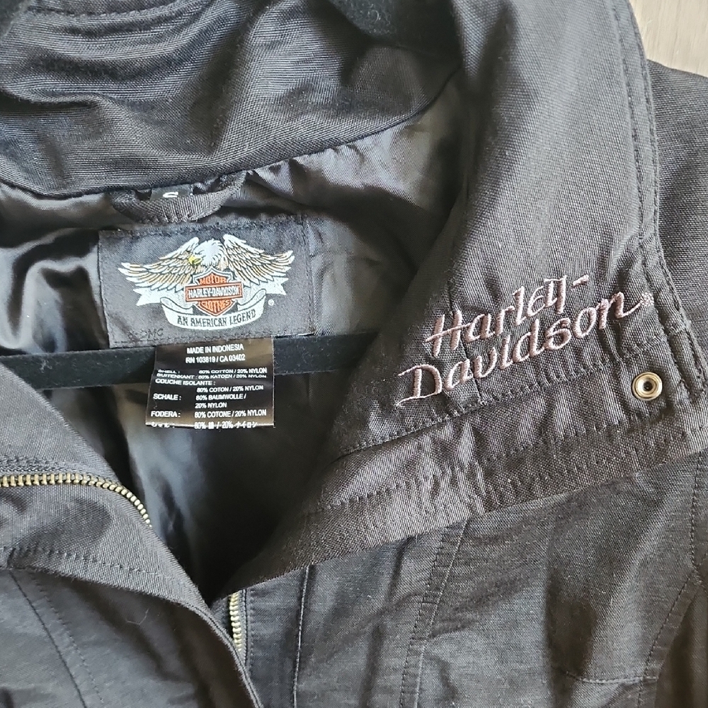 Harley-Davidson Black Zip-Up Jacket - Picture 2 of 3